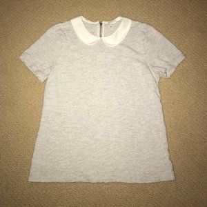 J. Crew silk Peter Pan collar shirt top Blouse M